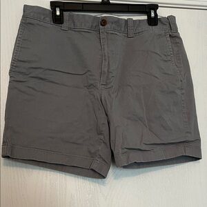 J. Crew Men's Charcoal Flat Front Shorts